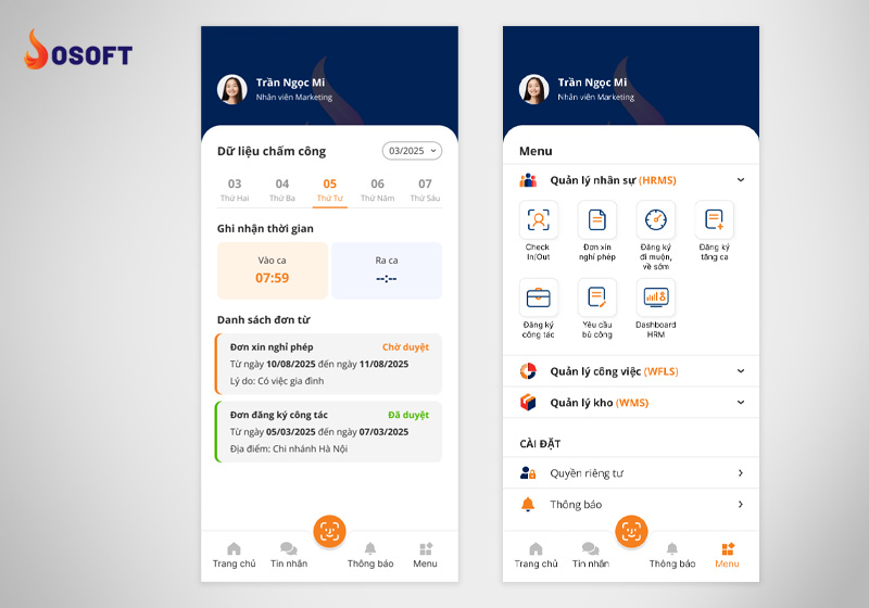 Phần mềm quản lý nhân sự OS-HRM
