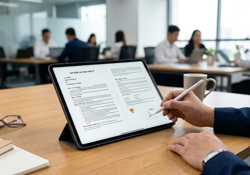 Hợp đồng lao động điện tử có hiệu lực từ ngày 01/01/2026